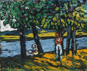 Artworks in 150 Subjects Painting - CANOTIERS IN CHATOU Maurice de Vlaminck river landscape